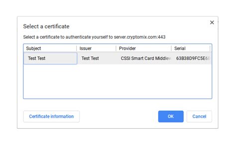 smart card middleware chrome|Authenticate .